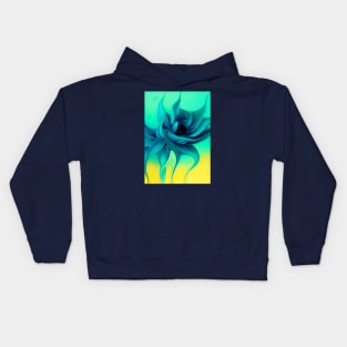 Blue Flower Kids Hoodie